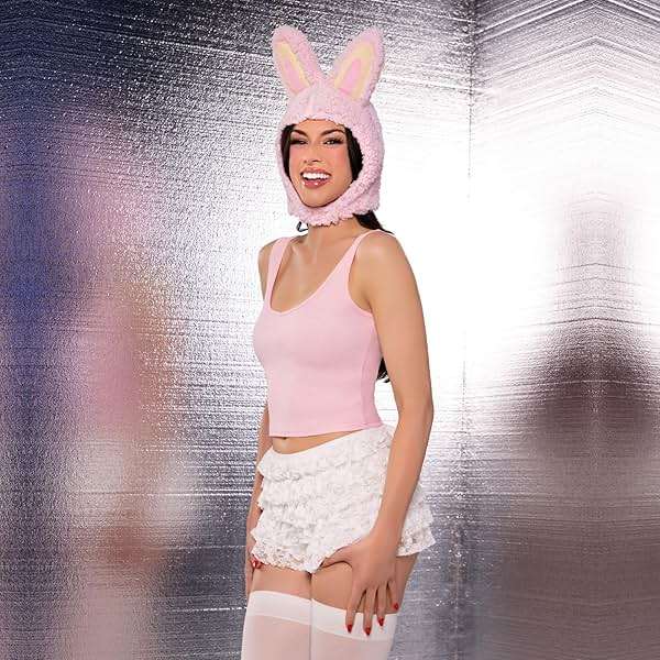 Leg Avenue Women's Halloween Costumes for Women Cute Bunny Monster Hood Animal Ears Bonnet - Image 5