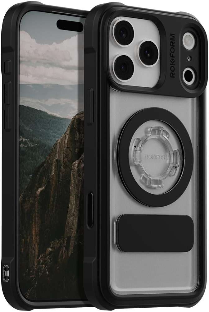 ROKFORM Crystal Case Compatible with iPhone 17 Pro Max, Magnetic Cover (Clear) - Image 1