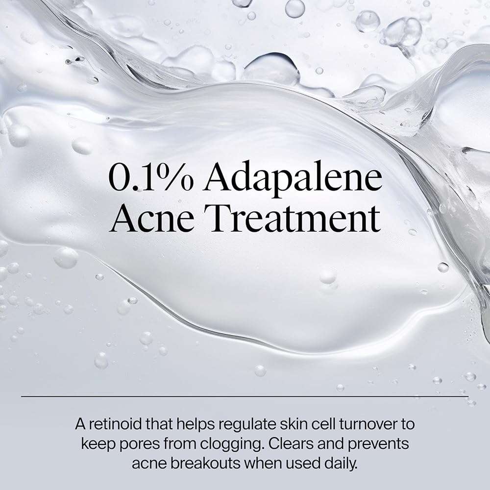 Neutrogena Evenly Clear Retinoid Adapalene Gel 0.1% Acne Spot Treatment, Once-Daily Topical Retinoid Helps Clear Breakouts & Visible Improvement in the Appearance of Post-Acne Mark, 0.5 oz - Image 4