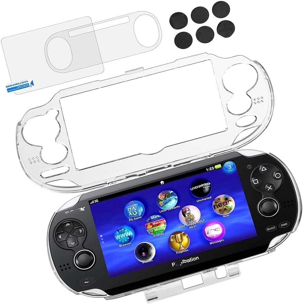 Ultra Clear Crystal Transparent Hard Shell Protective Case Cover Skin for Sony PlayStation PS Vita PSV 1000 PCH-1000 Console - Image 1