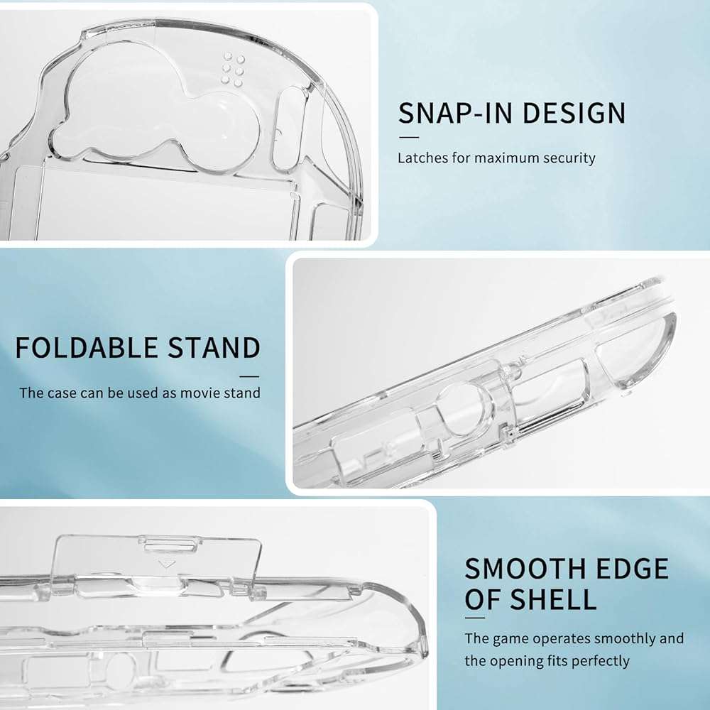 Ultra Clear Crystal Transparent Hard Shell Protective Case Cover Skin for Sony PlayStation PS Vita PSV 1000 PCH-1000 Console - Image 4