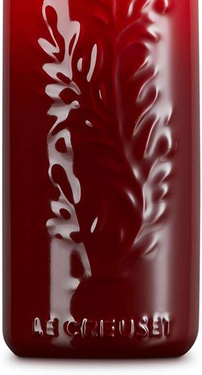 Le Creuset Stoneware Olive Branch Collection Oil Cruet, 20 oz., Cerise - Image 4