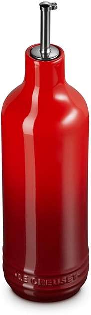 Le Creuest Stoneware Signature Oil Cruet, 20 oz., Cerise - Image 3