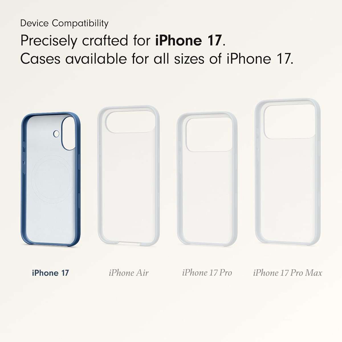 Beats iPhone 17 Case with MagSafe & Camera Control, Matte Finish, Microfiber Lining – Bedrock Blue - Image 3
