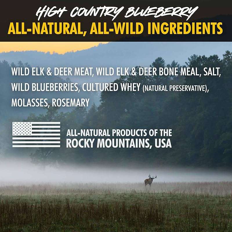 High Country Wild Blueberry Elk & Venison Training Dog Treats - Natural Grain-Free Puppy & Dog Snacks - Protein for Training & Reward - No Fillers, No Artificial Preservatives, 4oz 1 Pack - Image 7