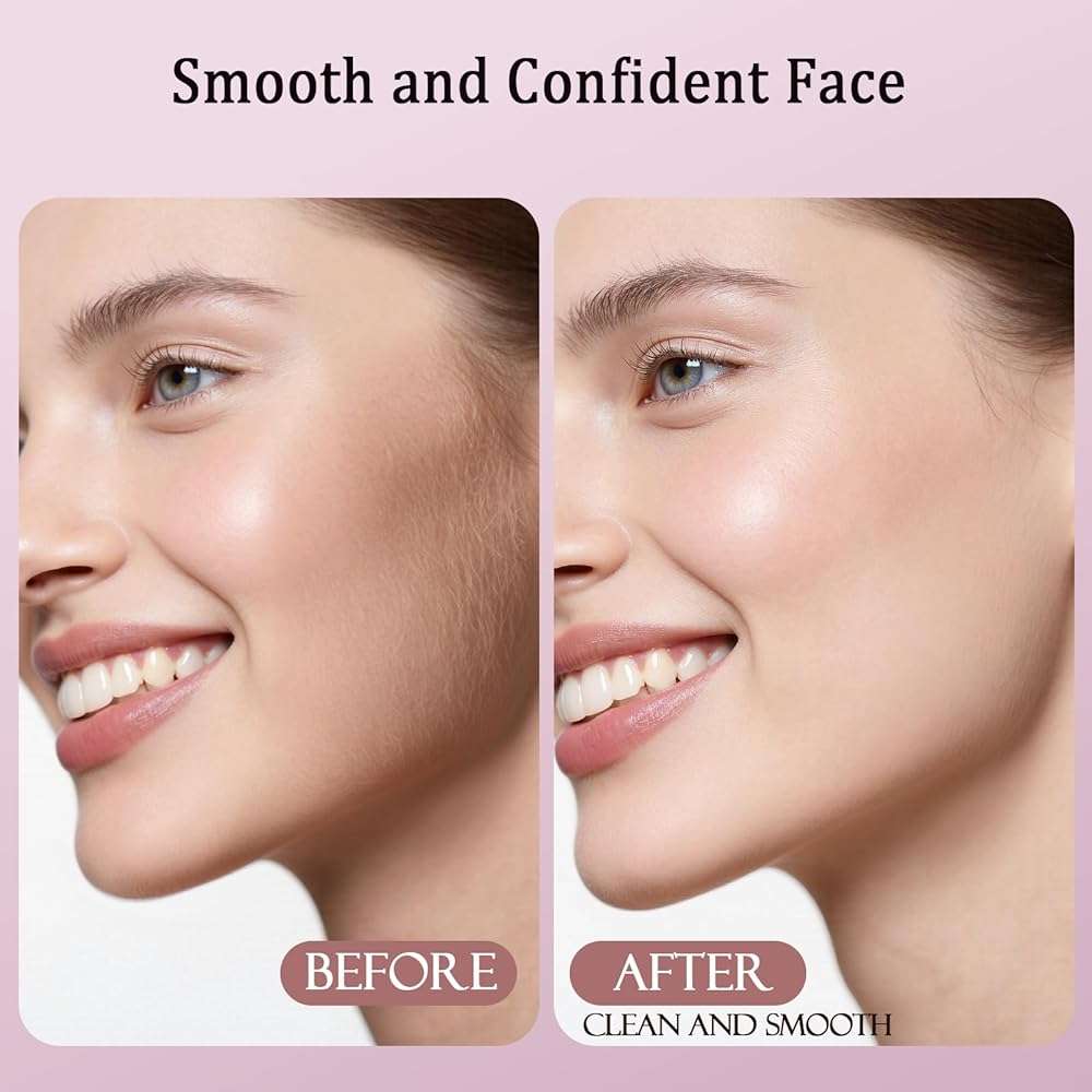 Dermaplane Razor for Women Face, Dermaplaning Tool for Face, Sonic Exfoliation & Peach Fuzz-Hair Removal System with 10 Dermaplaning Blades, Twilight Purple - Image 3