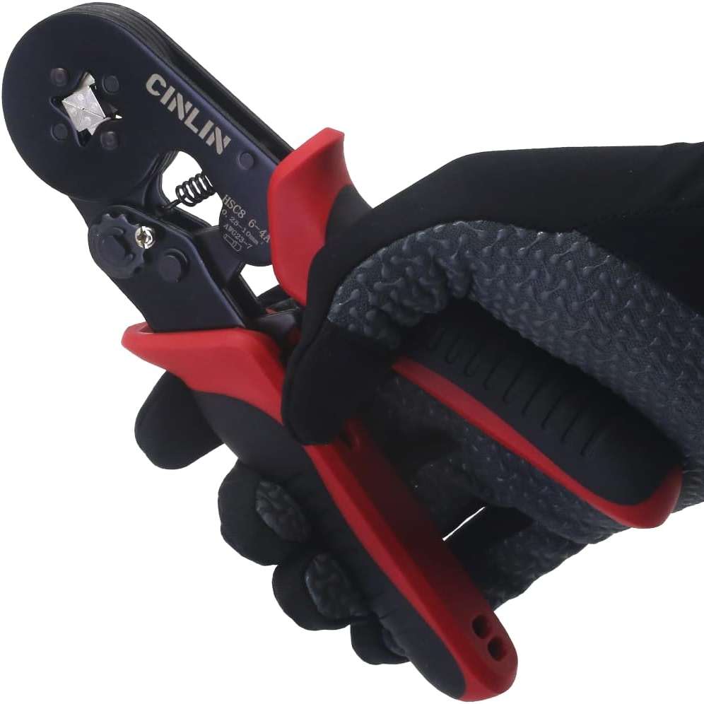 Ferrule Crimping Tool Kit - Square Ferrule Crimper Plier (AWG 23-7) with 1380pcs Wire End-Sleeves Red copper Terminals Kit - Image 7