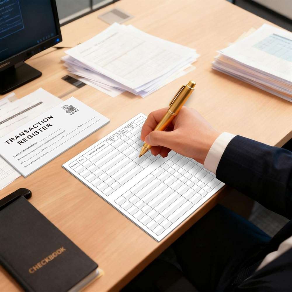 DESEN Checkbook Register 12 Pack – 6×3 Inch Blank Check Registers for Personal & Business Use, Track Checking, Savings & Credit Card Transactions, Ultimate Ledger Book Refill Set (6″ x 3″) - Image 7