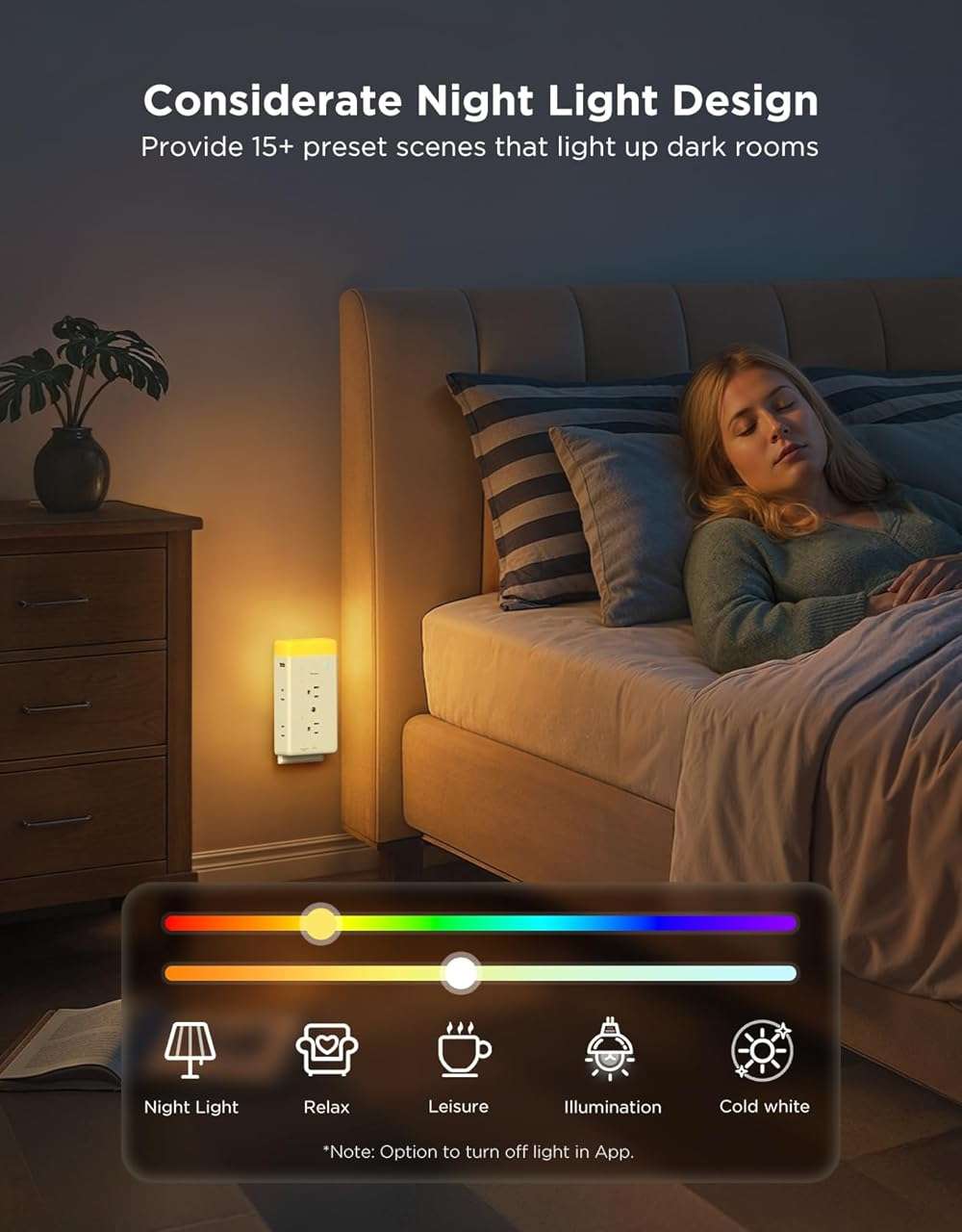 Govee Smart Plug Outlet Extender, 3-Sided Smart Power Strips with 2 Smart Outlets & 2 USB Ports with RGB Night Light, APP & Voice Control, Surge & Overload Protection for Home Office - Image 7
