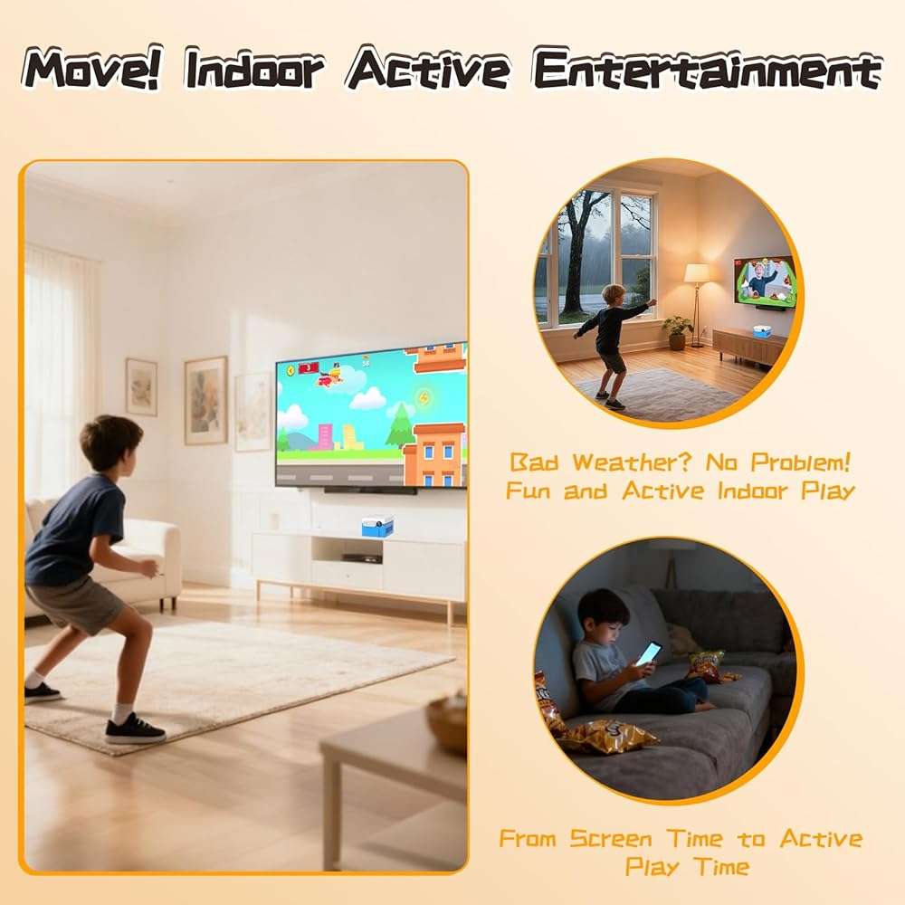 KINHANK MotionX - Motion Sensing Game Console for Kids&Families with 41 Games + Ongoing Updates – No Subscription Required, Plug&Play, Compatible with TV/PC, Perfect for Game Nights, Parties & Gifts - Image 6