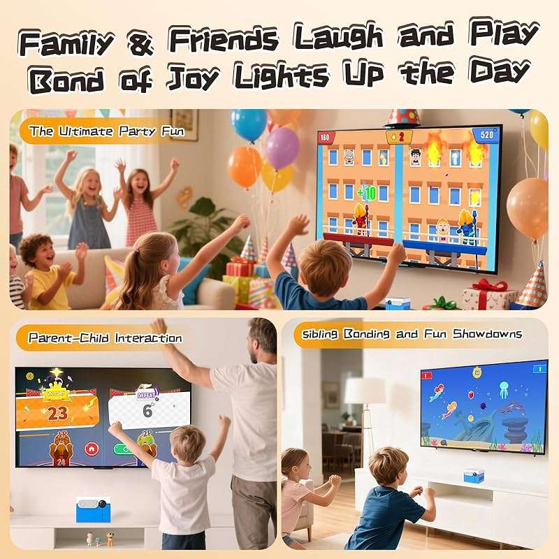 KINHANK MotionX - Motion Sensing Game Console for Kids&Families with 41 Games + Ongoing Updates – No Subscription Required, Plug&Play, Compatible with TV/PC, Perfect for Game Nights, Parties & Gifts - Image 7