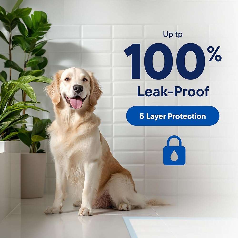 Puppy Pads XL 28x34 [100-COUNT] Dog Pads Extra Large 28" x 34" Leak-Proof Dog Pee Pads - Quick-Dry Puppy Pee Pads Pet Potty Training - Heavy Duty Super Absorbent Wee Wee Pads for Dogs Bulk -100 Pack - Image 3