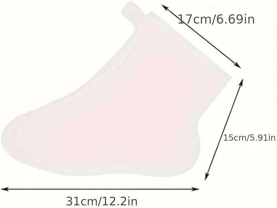 400 Pcs Disposable Moisturizing Foot Covers, Ribbed Anti-Slip Design with Stickers for Secure Fit, Plastic Foot Bags for Moisturizing, Hydration, Home Use, Spa, Pedicure, Trial Shoe, Paraffin Wax Bags - Image 9