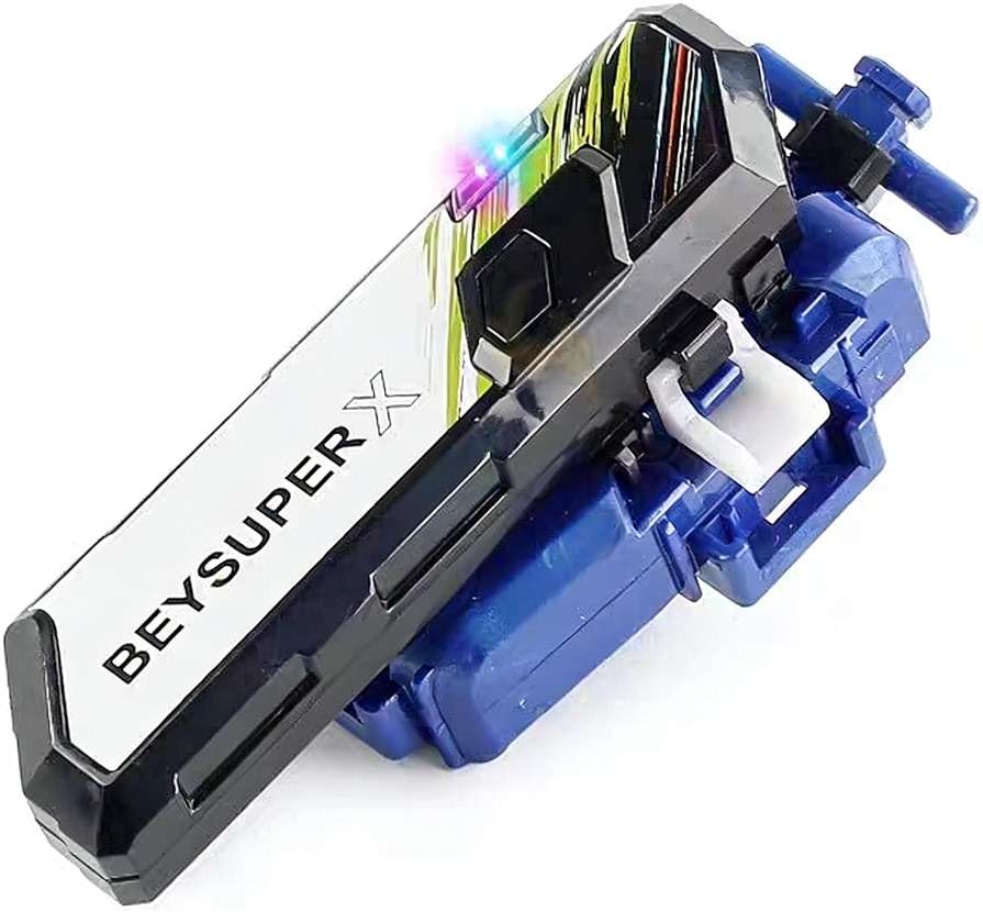 Burst Gyro All in One Portable Battle Arena Set, 4 Metal Fusion Attack Spinning Tops with 2 Two-Way Launchers & 2 Handles, Gyro Battling Game Toy Gift for Kids Boys Ages 6 7 8 9 10+ (CX01-4A) - Image 7