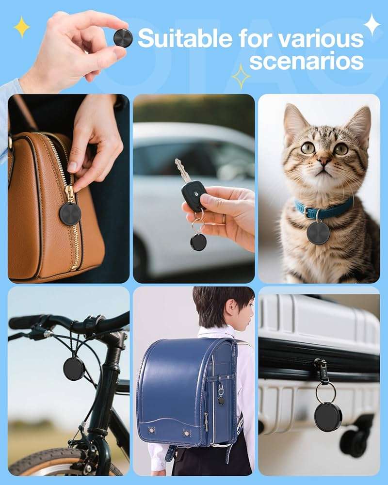 Air Tags for Android,Air Tags-2 Pack Android,Air Tracker Tags,2 Year Battery Life,Google Find Trackers for Google'S Find Hub App,IP65 Waterproof Luggage Tracker Tags for Keys - Image 7
