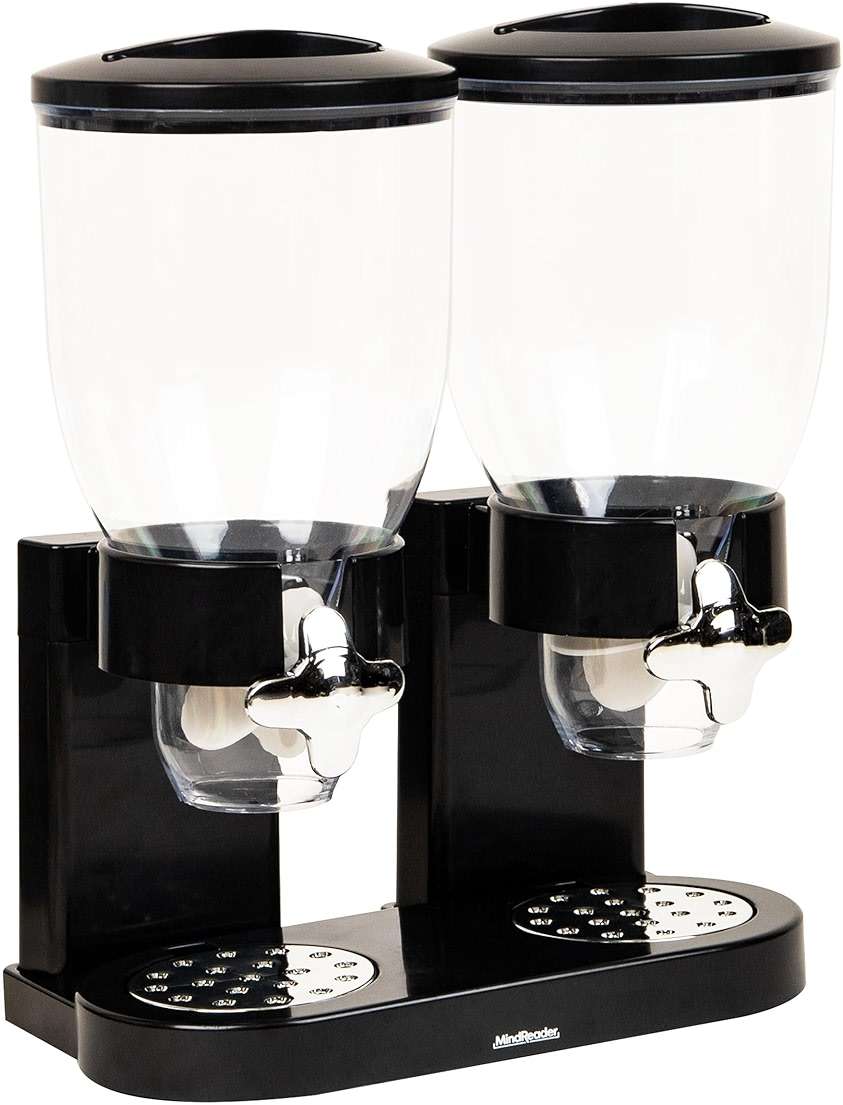 Mind Reader Double Dry Food Dispenser, 2 x 3.5L Countertop Containers for Cereal, Granola, Candy, Rice, and Coffee Beans - Image 7
