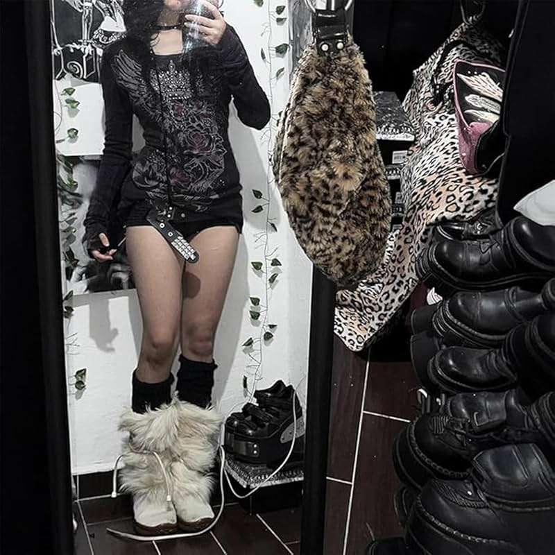 Grunge Shirts Emo Clothe Teen Girls Vintage Graphic Tee Y2k 2000s Goth Top Women Mcbling Long Sleeve Streetwear - Image 2