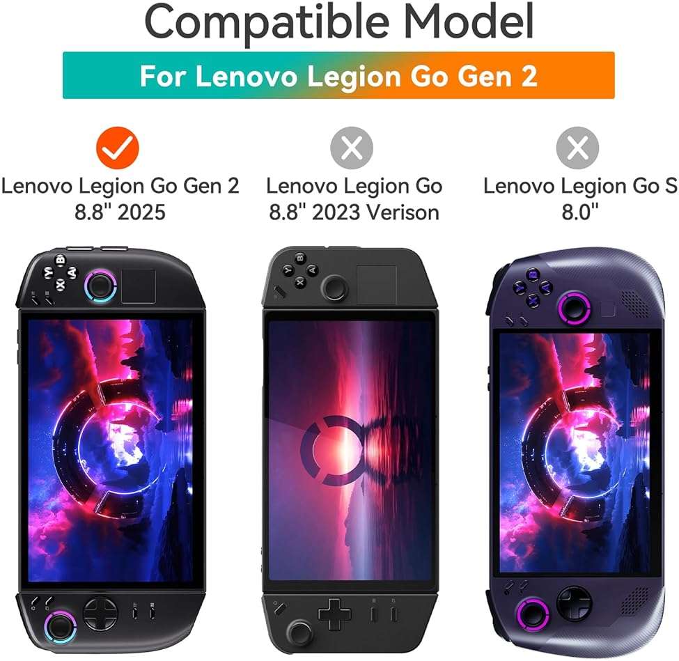ivoler 2 Pack Screen Protector for Lenovo Legion Go Gen 2 8.8'' Handheld 2025 with Alignment Frame, Tempered Glass, 8.8 inch Full Coverage, Transparent Ultra HD, Anti-Scratch, Anti-Fingerprint - Image 2
