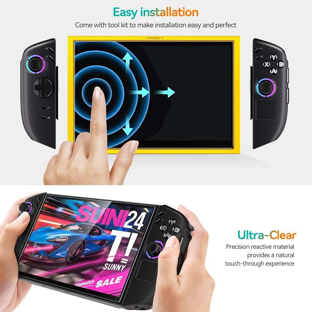 ivoler 2 Pack Screen Protector for Lenovo Legion Go Gen 2 8.8'' Handheld 2025 with Alignment Frame, Tempered Glass, 8.8 inch Full Coverage, Transparent Ultra HD, Anti-Scratch, Anti-Fingerprint - Image 6