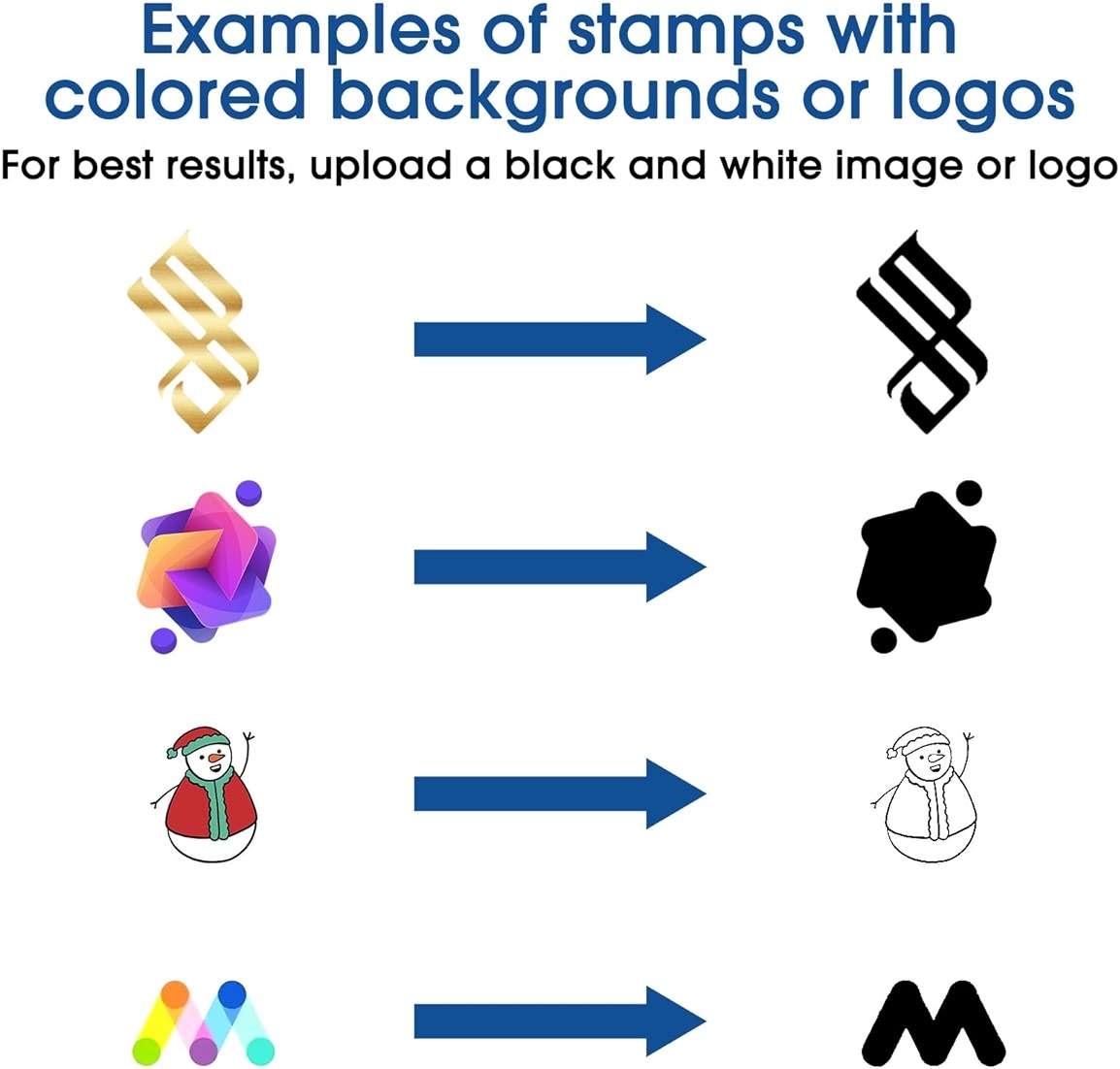 TechMark Custom Logo Stamp Self Inking (1.77"x1.77", 10+ Designs) Personalized Image Stamps for Business Logo Text, Clear, Consistent Impressions & Effortless Stamping - Image 5