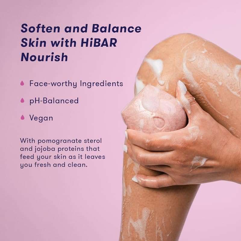 HIBAR - Volumize Shampoo Bar & Nourish Solid Body Wash Bar - Plastic, Soap and Paraben Free - Image 3
