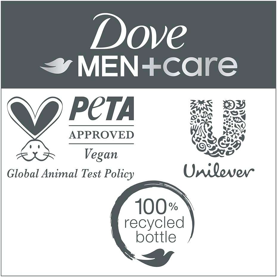 DOVE MEN + CARE Shampoo 1 count Fresh + Clean for Hair Refreshing & Strengthening, with Menthol, 28 fl oz - Image 7