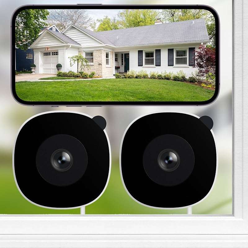 INFIYA 2K No Drill Window Camera-2 Pack 2.4Ghz & 5Ghz WiFi Dome Cameras for Home Security for Indoor & Outdoor Monitoring, Color Night Vision, Human Detection, 24/7 Recording, Ideal for Apartment, K1 - Image 1