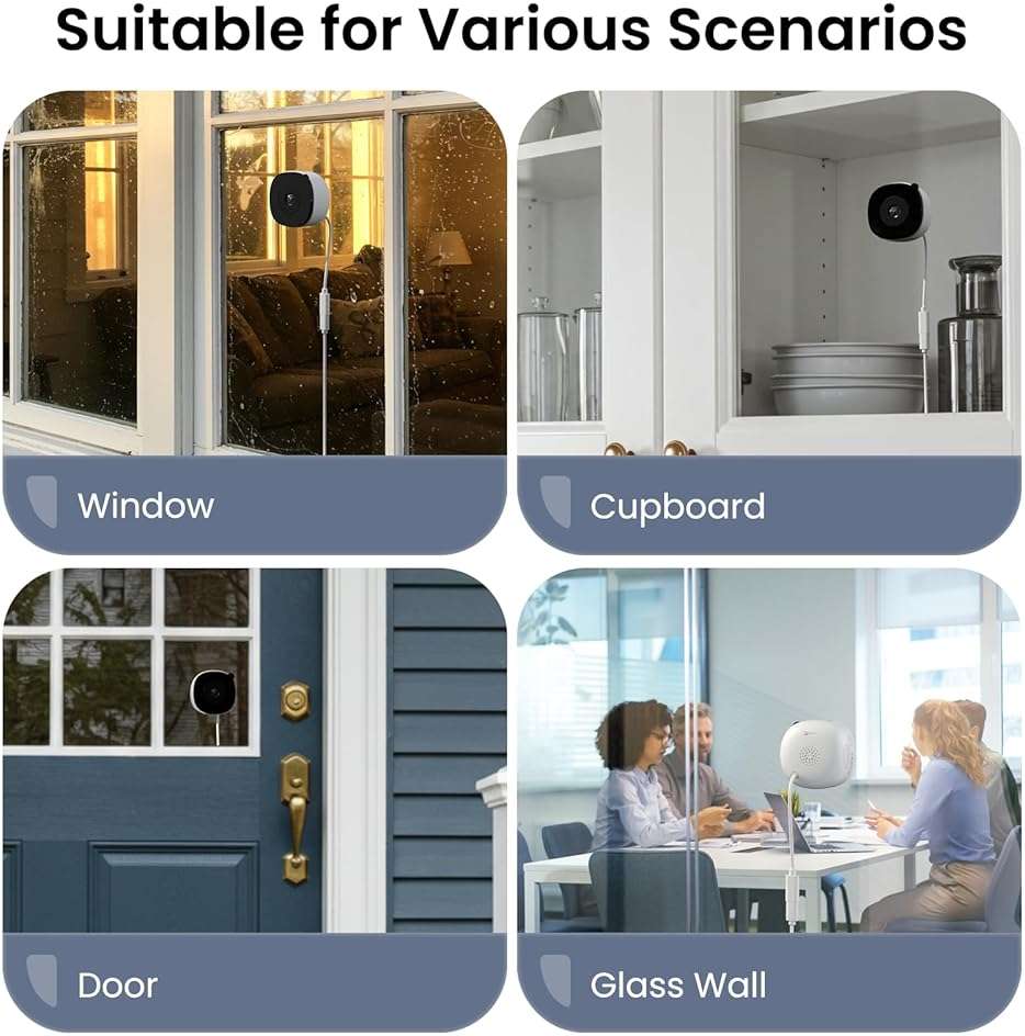 INFIYA 2K No Drill Window Camera-2 Pack 2.4Ghz & 5Ghz WiFi Dome Cameras for Home Security for Indoor & Outdoor Monitoring, Color Night Vision, Human Detection, 24/7 Recording, Ideal for Apartment, K1 - Image 8
