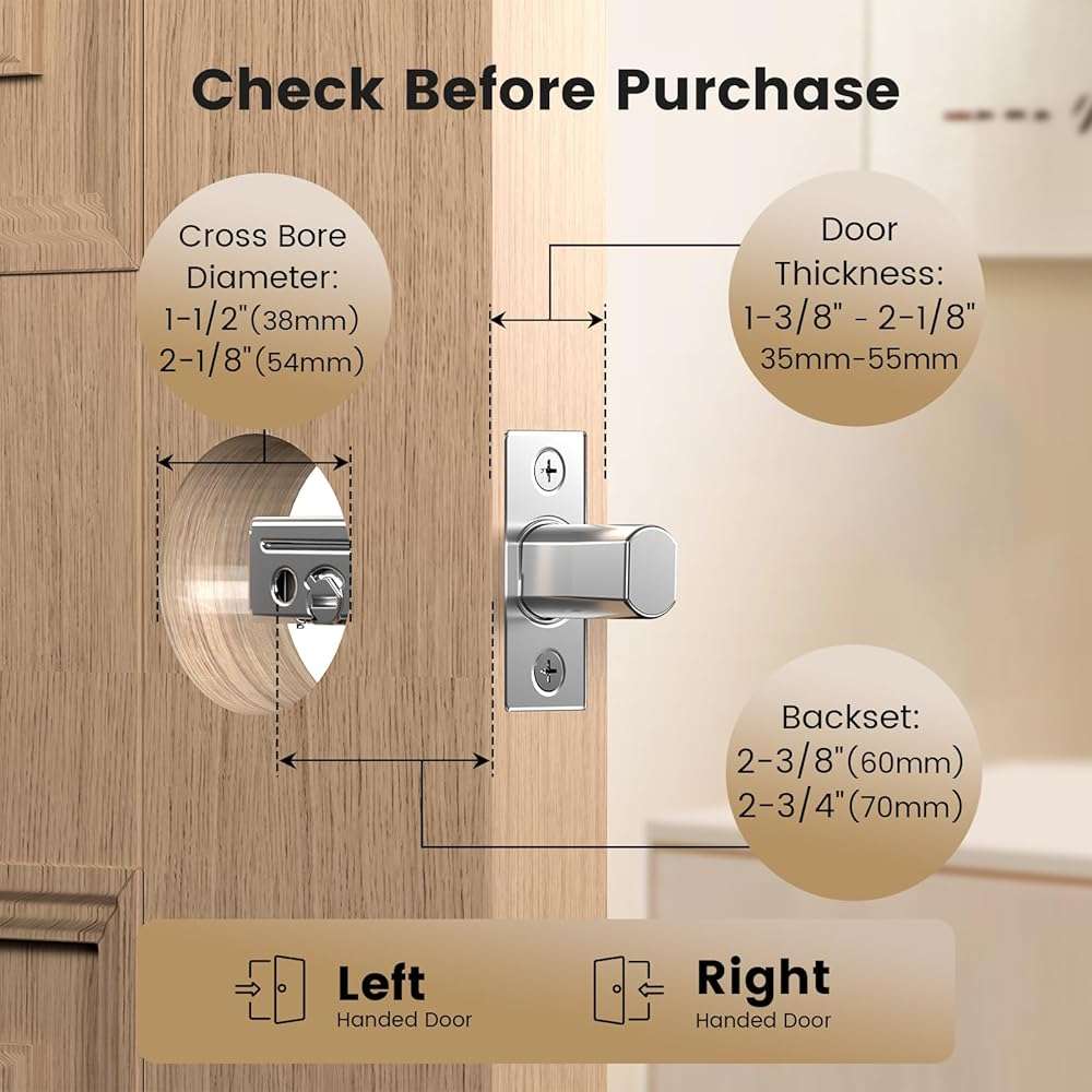 Smart Lock with Palm Vein, Keyless Entry Door Lock for Front Door, WiFi Electronic Door Lock with Keypad Deadbolt, Auto Lock, Voice Control, Compatible with Alexa & Google Assistant - Image 6