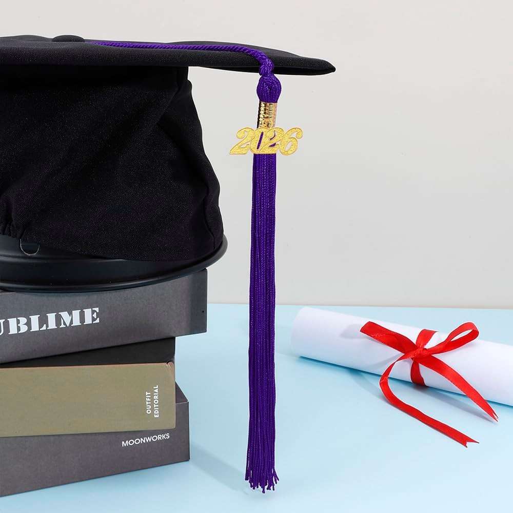 2026 Tassel Graduation Purple Tassel Tassels for Graduation Cap Decorations 2026 Tassels for Caps Kindergarten Elementary School Middle School University Gifts for Students - Image 7