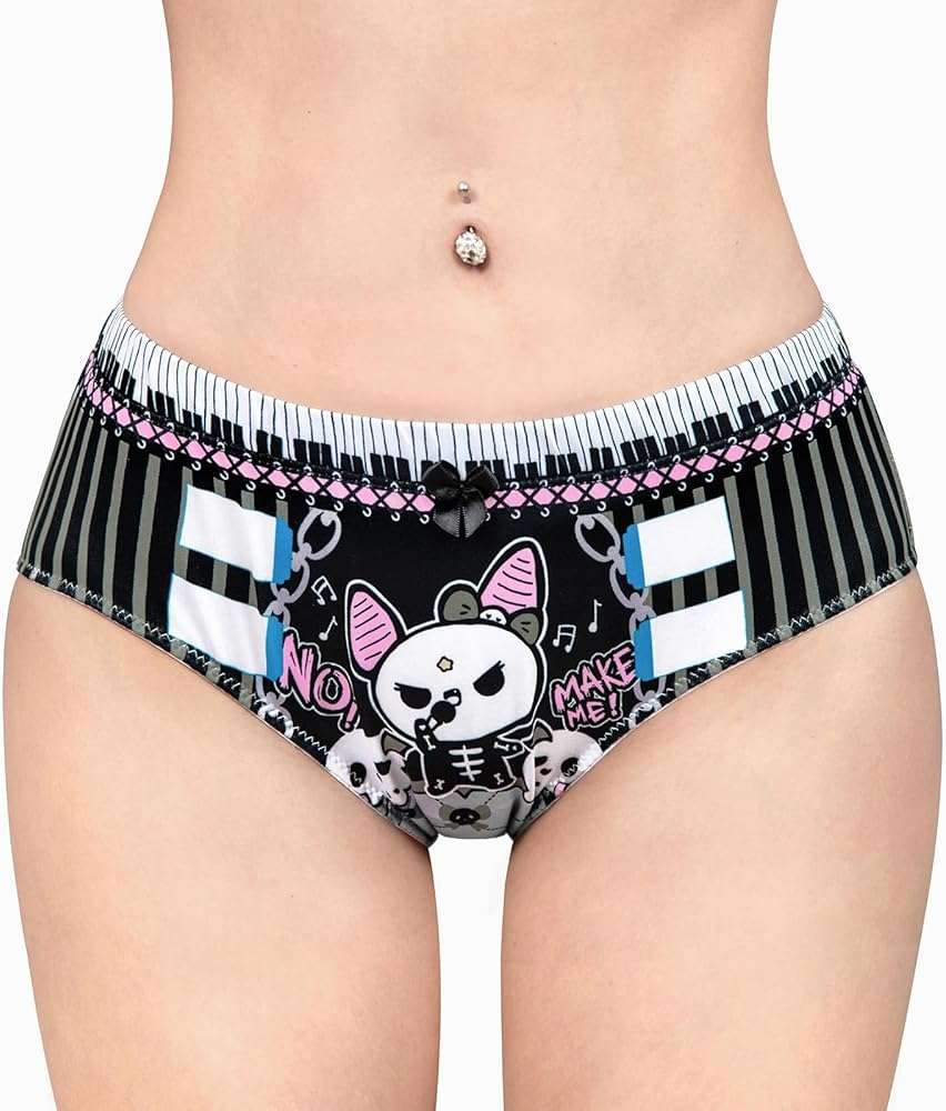 Littleforbig Women's Soft Silky Underwear Comfortable Hipster Briefs Babydoll Bella Goth Brat 'Oopsie' Potty Pants - Image 1