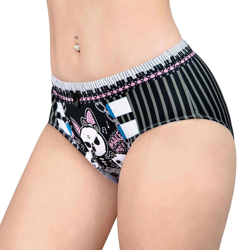 Littleforbig Women's Soft Silky Underwear Comfortable Hipster Briefs Babydoll Bella Goth Brat 'Oopsie' Potty Pants - Image 2