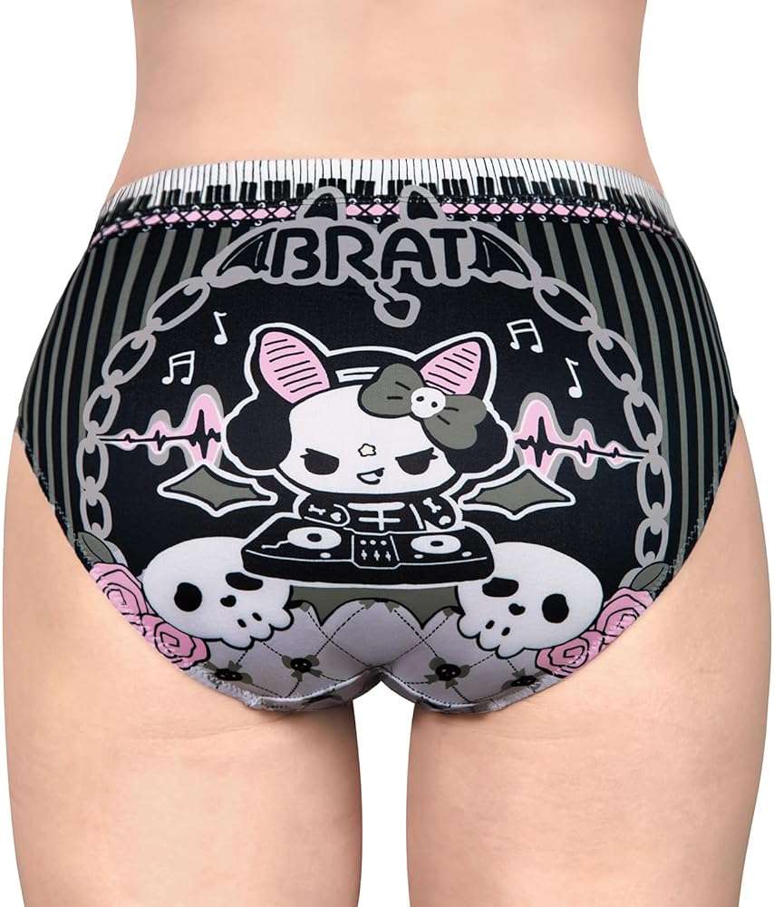 Littleforbig Women's Soft Silky Underwear Comfortable Hipster Briefs Babydoll Bella Goth Brat 'Oopsie' Potty Pants - Image 3