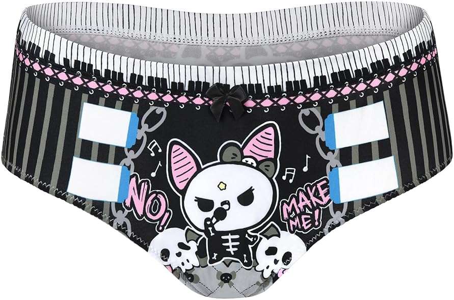 Littleforbig Women's Soft Silky Underwear Comfortable Hipster Briefs Babydoll Bella Goth Brat 'Oopsie' Potty Pants - Image 6