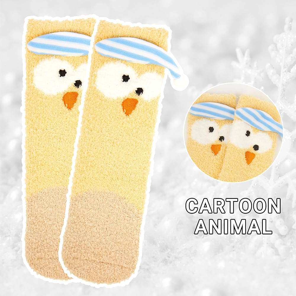 Benefeet Sox Womens Girls Fuzzy Socks Cute Animal Cozy Soft Socks Funny Comfy Fluffy Slipper Socks Thick Plush Sleeping Socks - Image 5