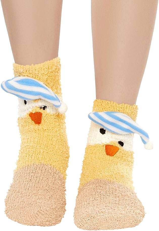 Benefeet Sox Womens Girls Fuzzy Socks Cute Animal Cozy Soft Socks Funny Comfy Fluffy Slipper Socks Thick Plush Sleeping Socks - Image 7