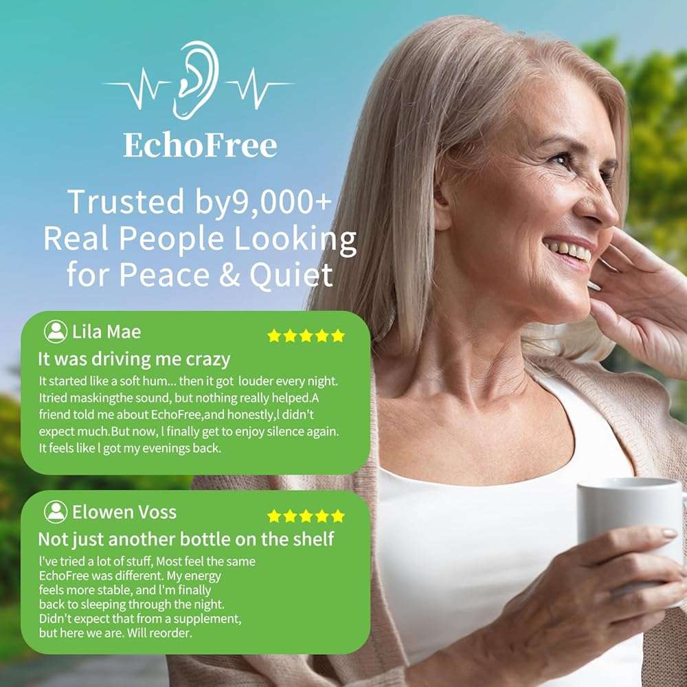 NEWCORE EchoFree PRO 2oz Liquid Formula for EarWellness with Chromium Picolinate Ginkgo Biloba & GABAVegan Daily Support for Quiet Focus & Clarity 2Droppers/Day - Image 6