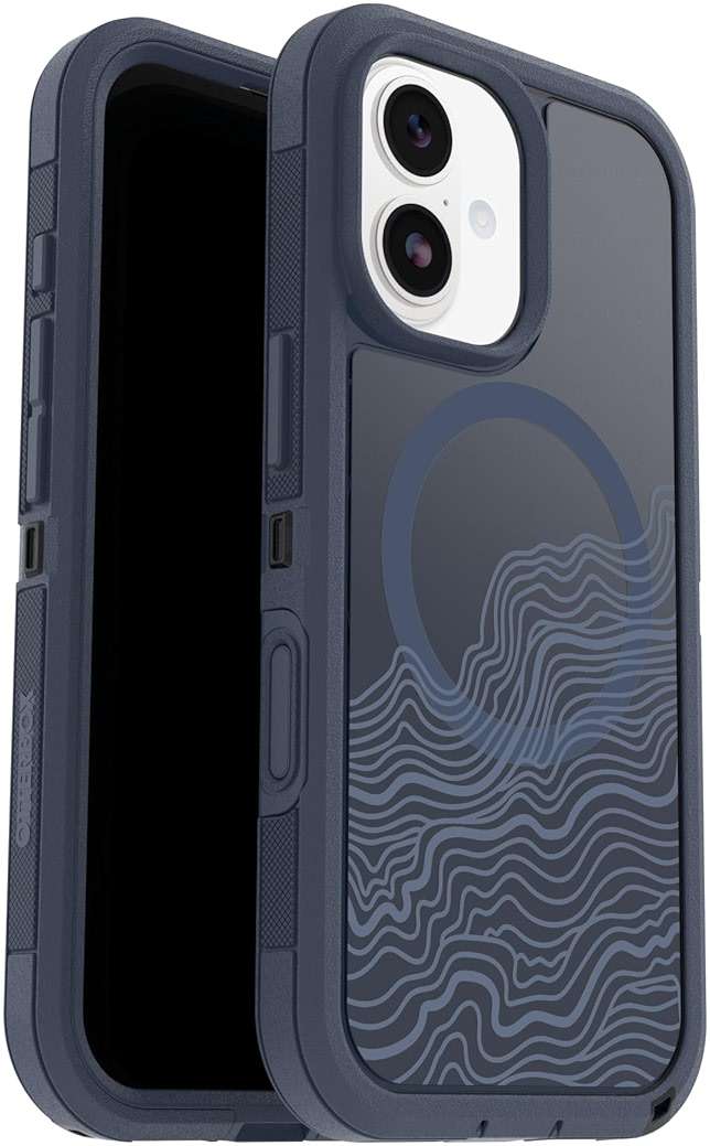 OtterBox iPhone 17 Defender Series Pro XT Clear Case - Offgrid - Blue - Tough, Rugged & Durable iPhone Case, Snaps on MagSafe - Image 3