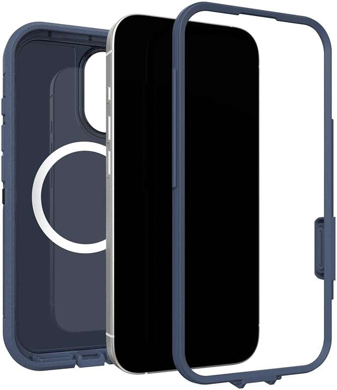 OtterBox iPhone 17 Defender Series Pro XT Clear Case - Offgrid - Blue - Tough, Rugged & Durable iPhone Case, Snaps on MagSafe - Image 4