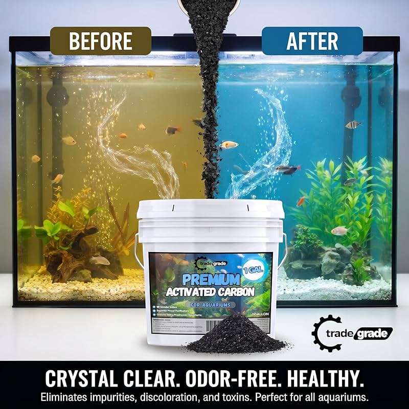 TradeGrade Premium Activated Carbon (1 Gallon) Granular Charcoal Filter Media for Aquariums & Water Purification - Image 2