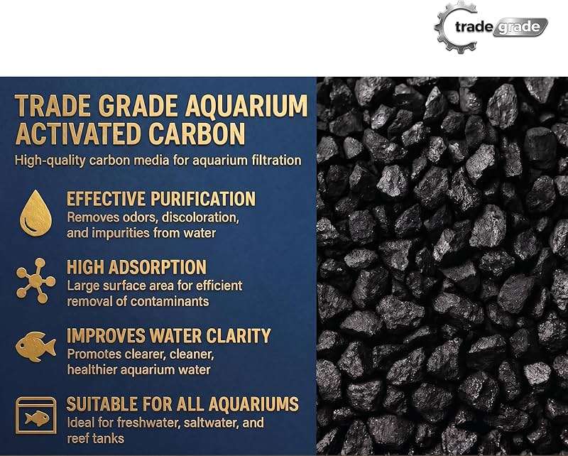 TradeGrade Premium Activated Carbon (1 Gallon) Granular Charcoal Filter Media for Aquariums & Water Purification - Image 3