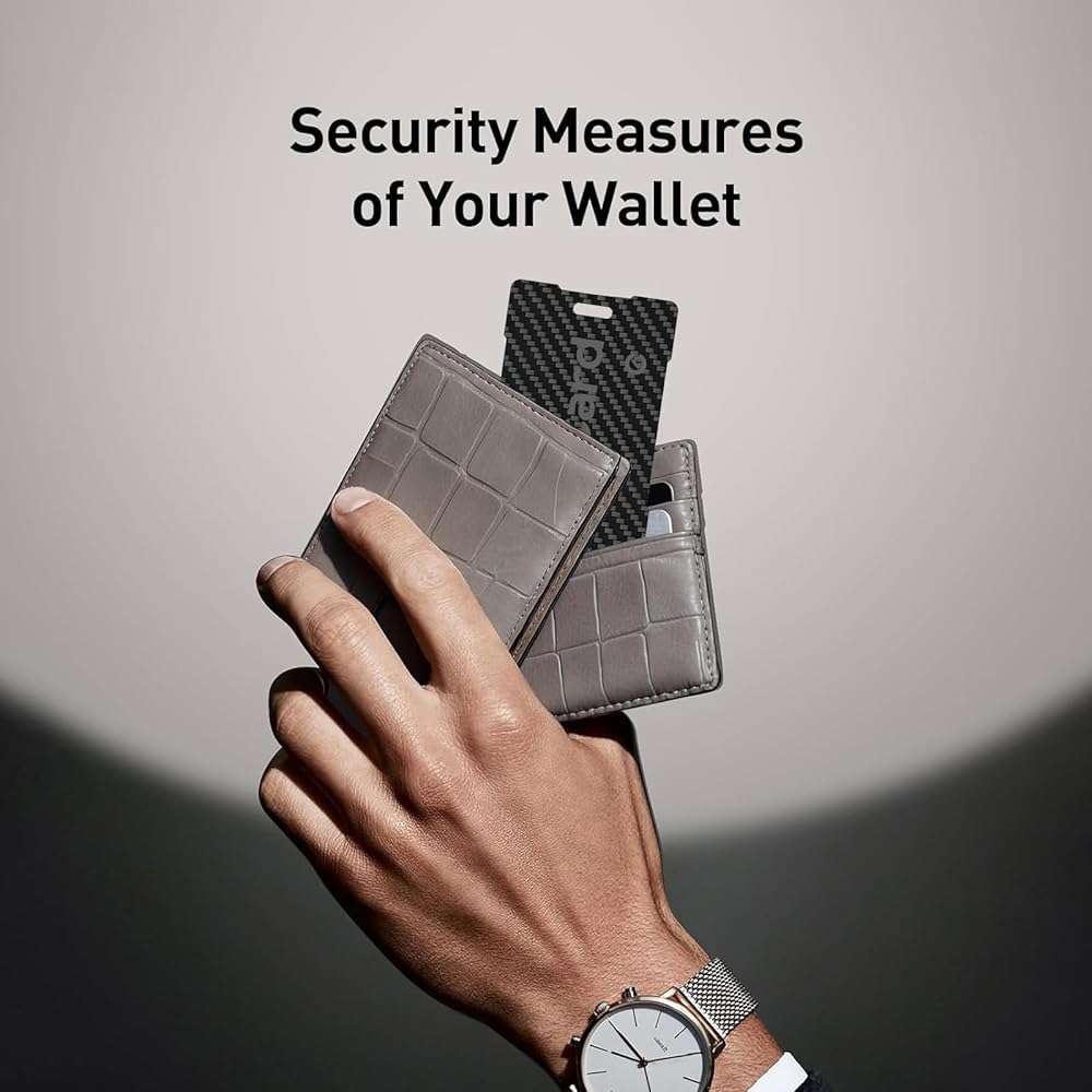 Ultra-Thin Air Tag 0.07in Wallet Tracker (Both iOS and Android) IP68 Bluetooth GPS Tracker for Bags Passport Works with Apple Find My (Apple MFi Certified) & Google Find My Device - Wireless Charging - Image 2