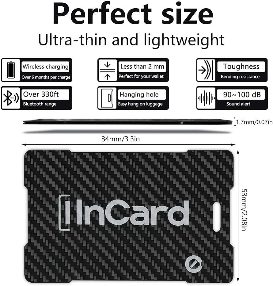 Ultra-Thin Air Tag 0.07in Wallet Tracker (Both iOS and Android) IP68 Bluetooth GPS Tracker for Bags Passport Works with Apple Find My (Apple MFi Certified) & Google Find My Device - Wireless Charging - Image 3