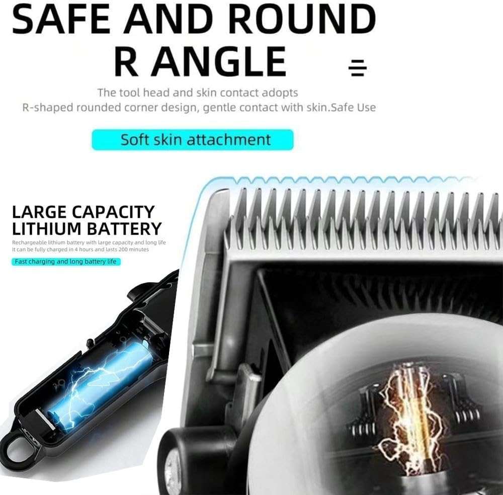 Hair Clippers for Men - Clippers and Hair Trimmers Set, Barber Clippers, Cordless Electric Clippers and Trimmers with Box, Professional Hair Clippers for Men Gifts - Image 5