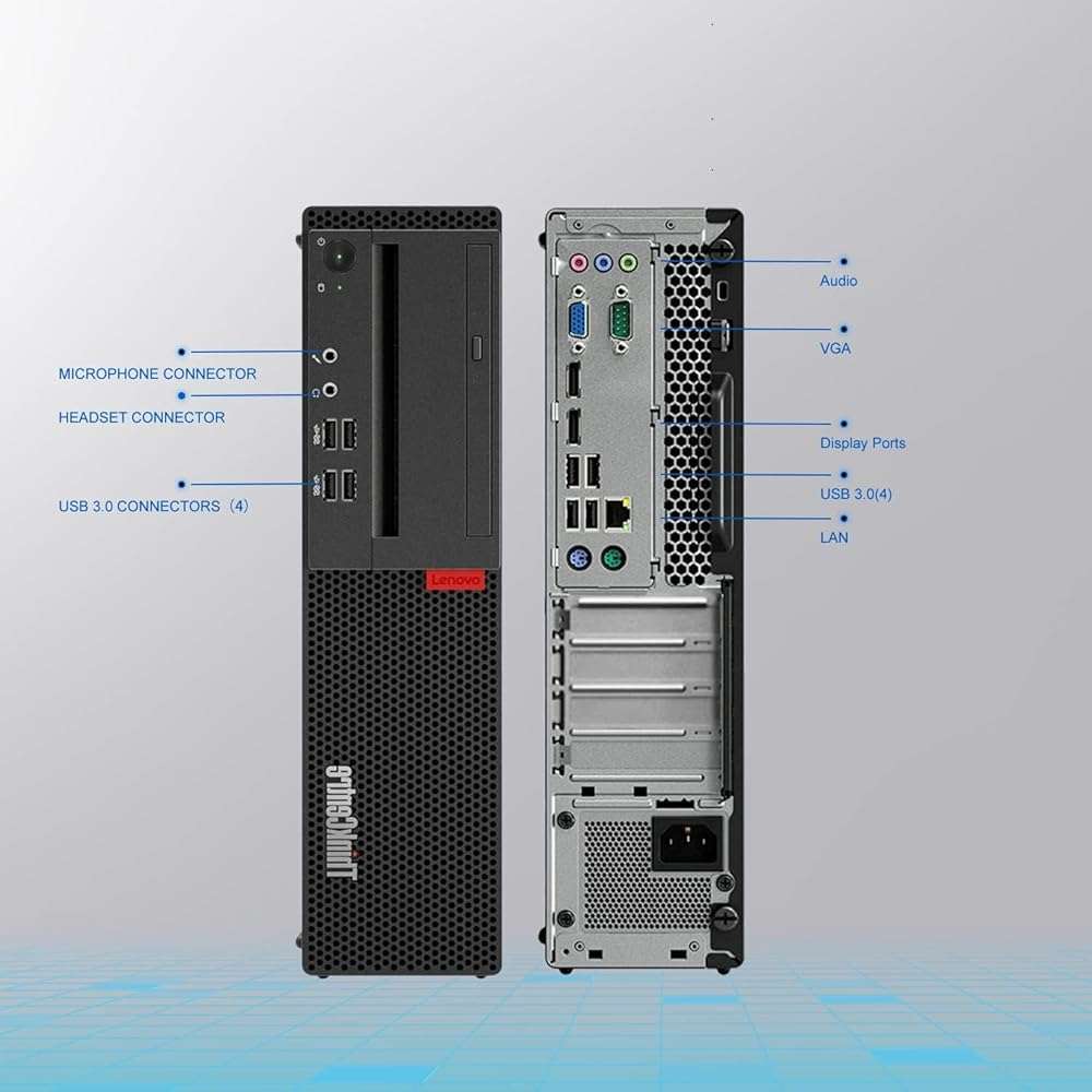 Lenovo ThinkCentre M710s SFF Desktop PC, Intel Core 6th Gen 3.7GHz, 8 GB RAM, 256 GB SSD, Keyboard and Mouse, Wi-Fi Adapter, Bluetooth, No DVD, Windows 11 Pro (Renewed) - Image 6