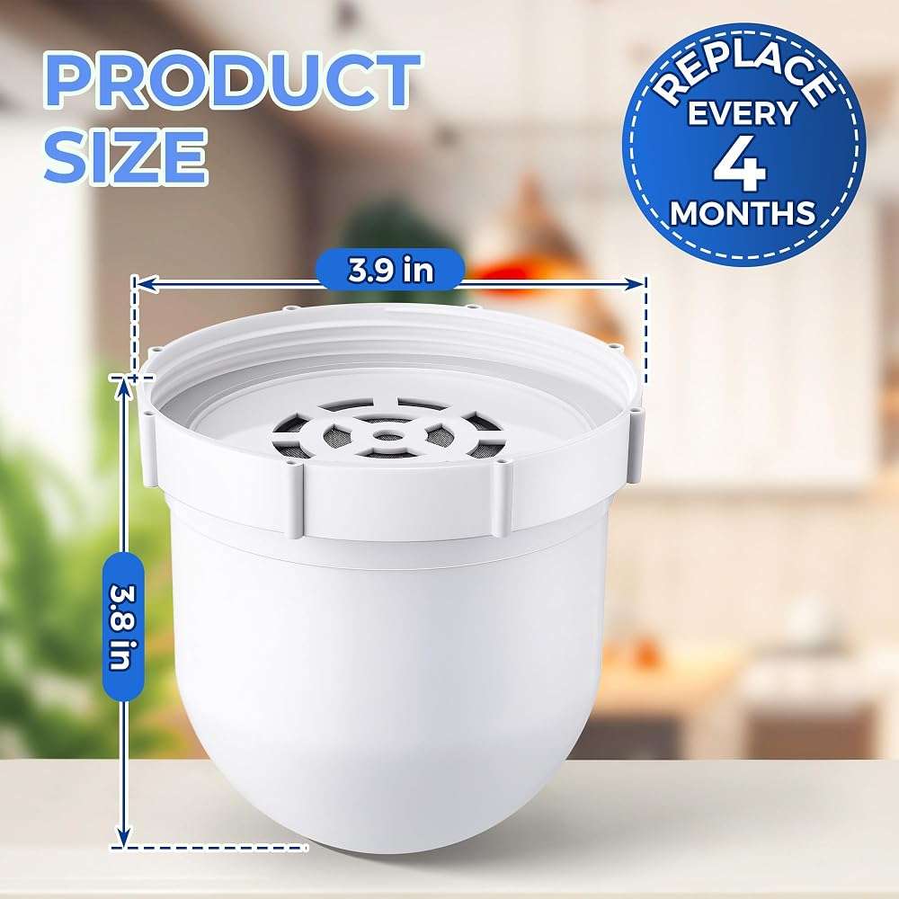 Mysora 1 Pack Upgraded Water Pitcher Replacement Filter Compatible with Clearly Filtered No. 1 Filtered Water Pitcher, 100 Gallon Long Life, Remove Fluoride, Chlorine, Lead & Odors - Image 2