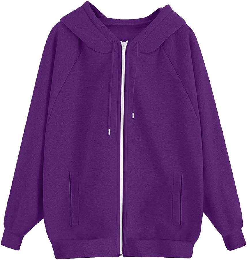 Zip Up Hoodies for Women Fall Hoodie Jacket Full Zip Sweatshirt Winter Coats 2025 Long Sleeve Y2k Jackets - Image 5