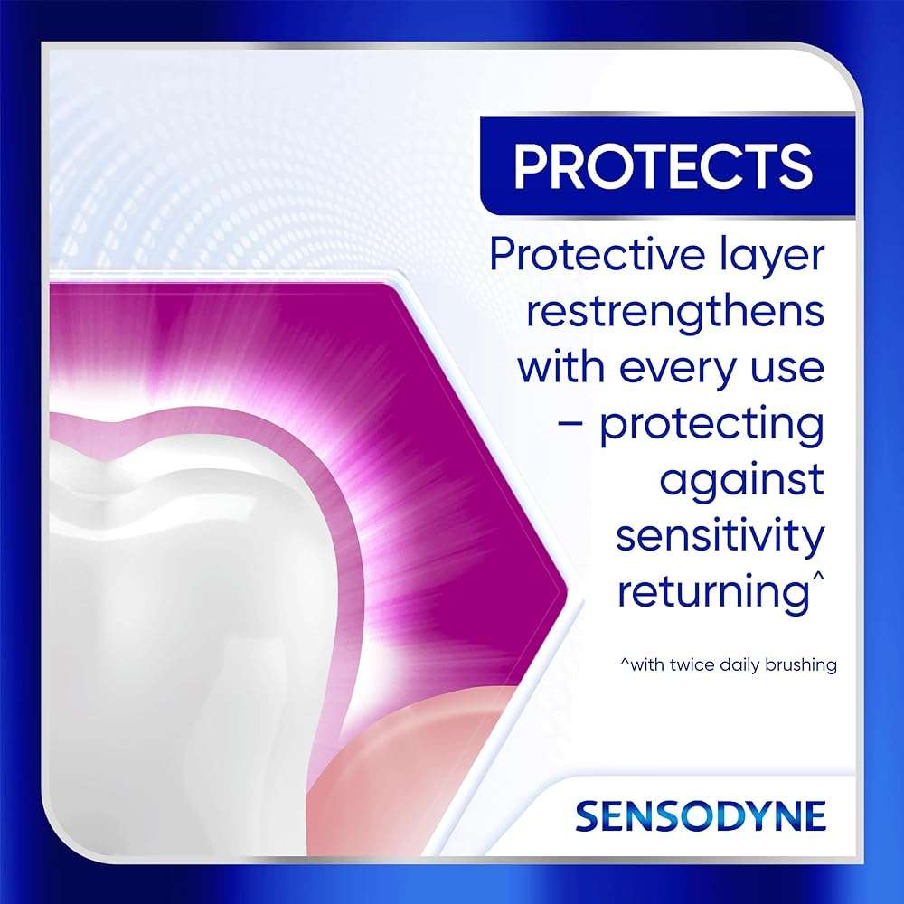 Sensodyne Clinical Repair Whiten & Shine Toothpaste for Sensitivity Relief, 3.4 oz (3 Pack) - Image 8