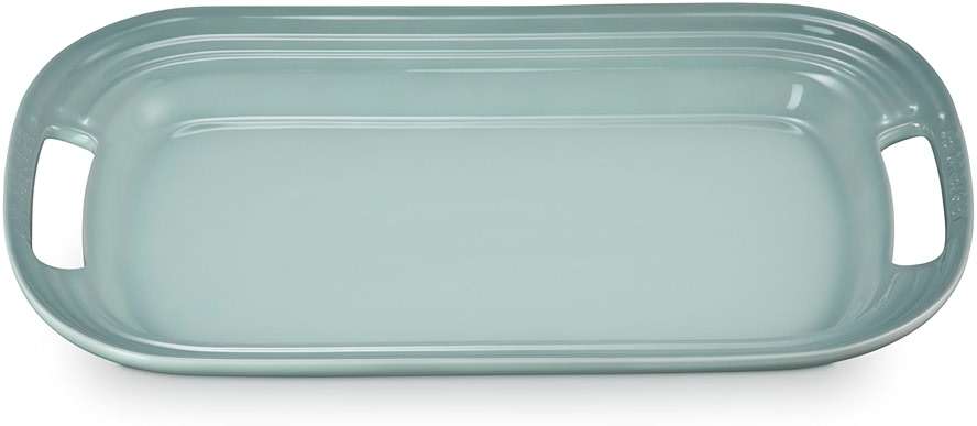 Le Creuset Stoneware Serving Platter, 14 in., Sea Salt - Image 1