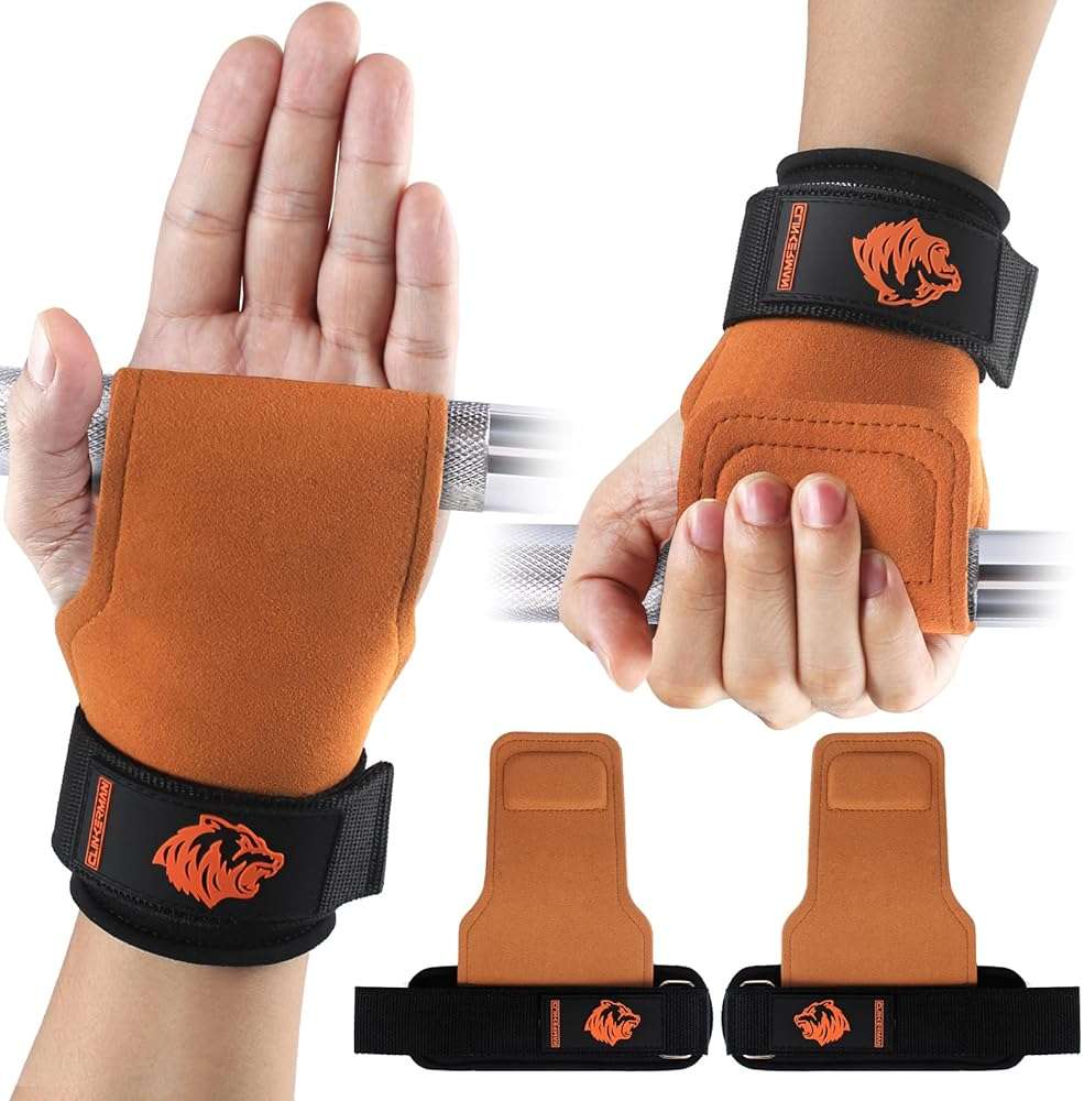 UUJOME Lifting Straps Gym Wrist Straps for Weightlifting, Non-Slip & Adjustable, Perfect for Wrist Weights & Powerlifting (Pair) - Image 1